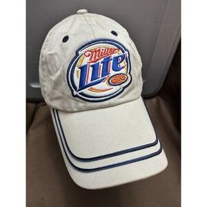 Miller Lite Beer Hat Bio-domes 2003 Cap‎ Lager Bar Miller Time Embroidery